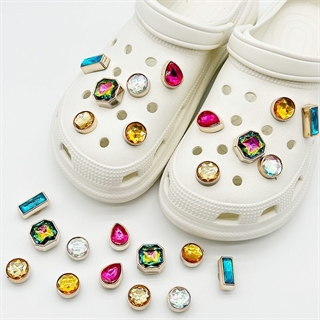 Crocs charms med rhinsten – 12-pak